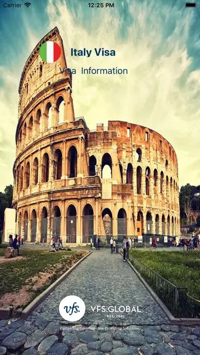 Capturas de pantalla de VFS Italy