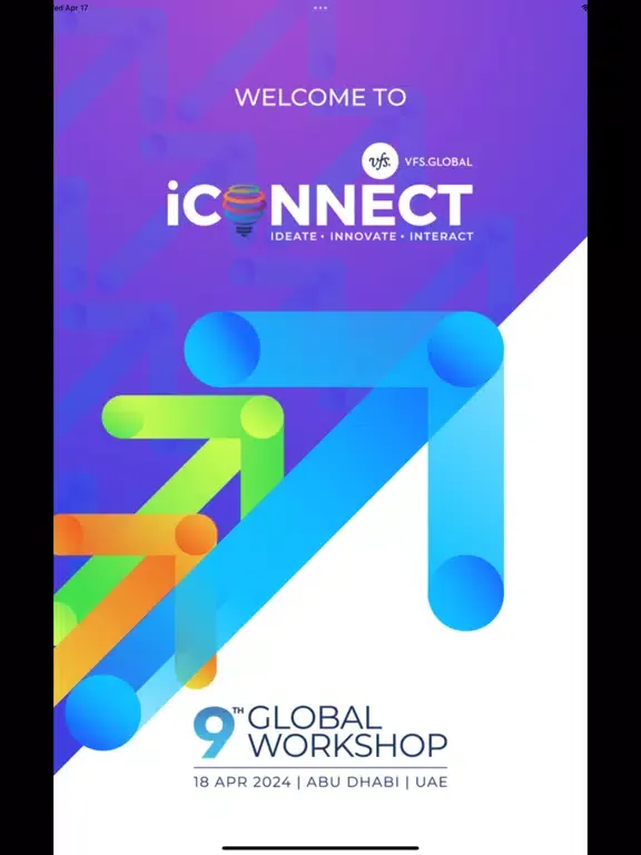 Captures d'écran de VFS Global iConnect 2024 iPad 