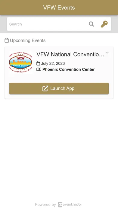 ภาพหน้าจอของ VFW Events
