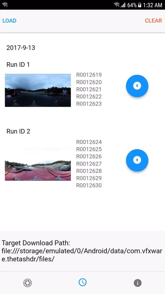 Capturas de tela do Three60 HDR Bracket Tool