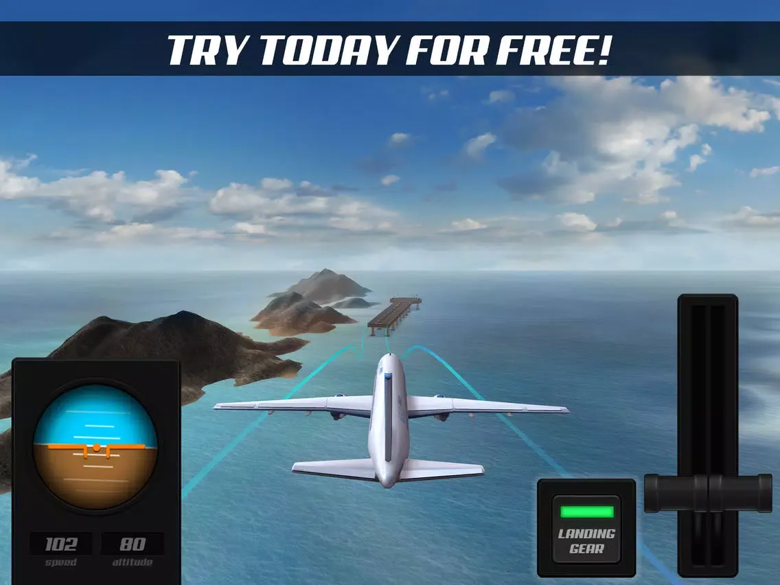 Captures d'écran de Airplane Alert Extreme Landing 3D iPad 