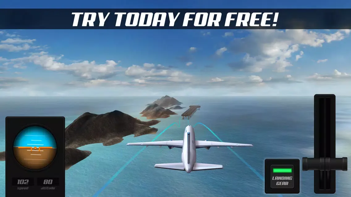 Captures d'écran de Airplane Alert Extreme Landing 3D