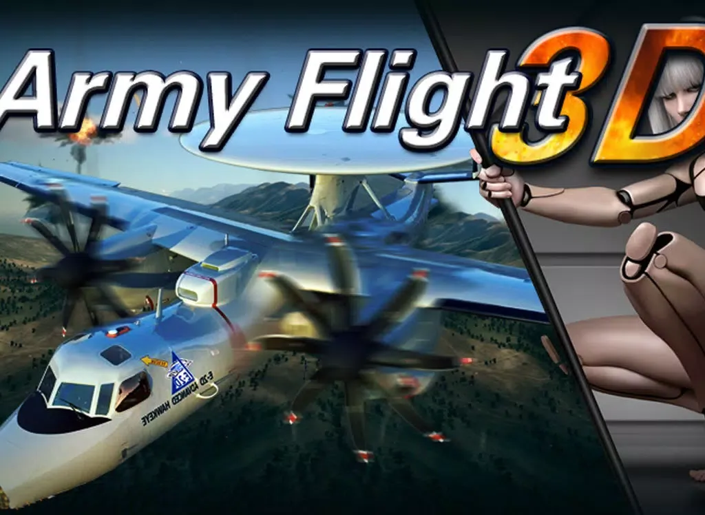Tangkapan skrin 3D Army plane flight simulator iPad 