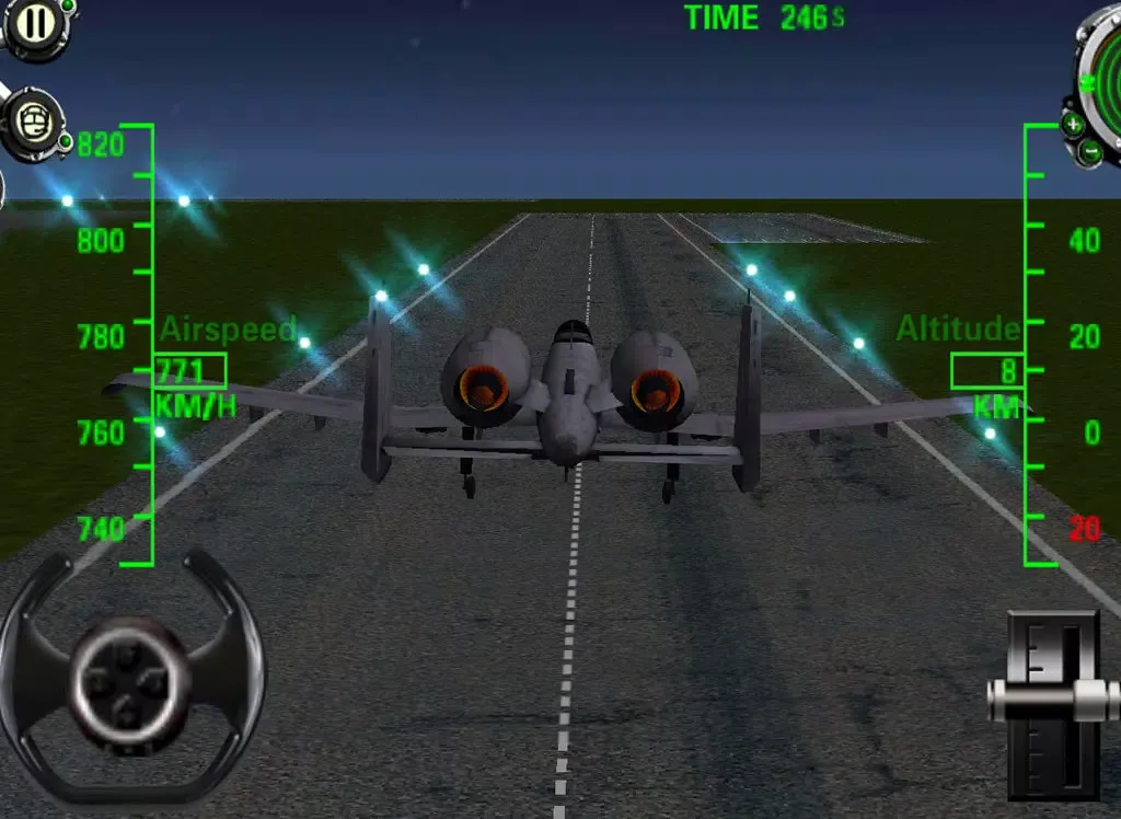 Tangkapan skrin 3D Army plane flight simulator iPad 
