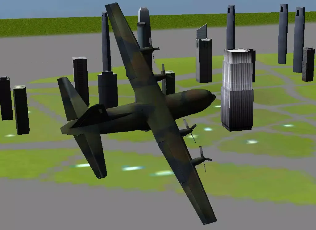 Tangkapan skrin 3D Army plane flight simulator iPad 