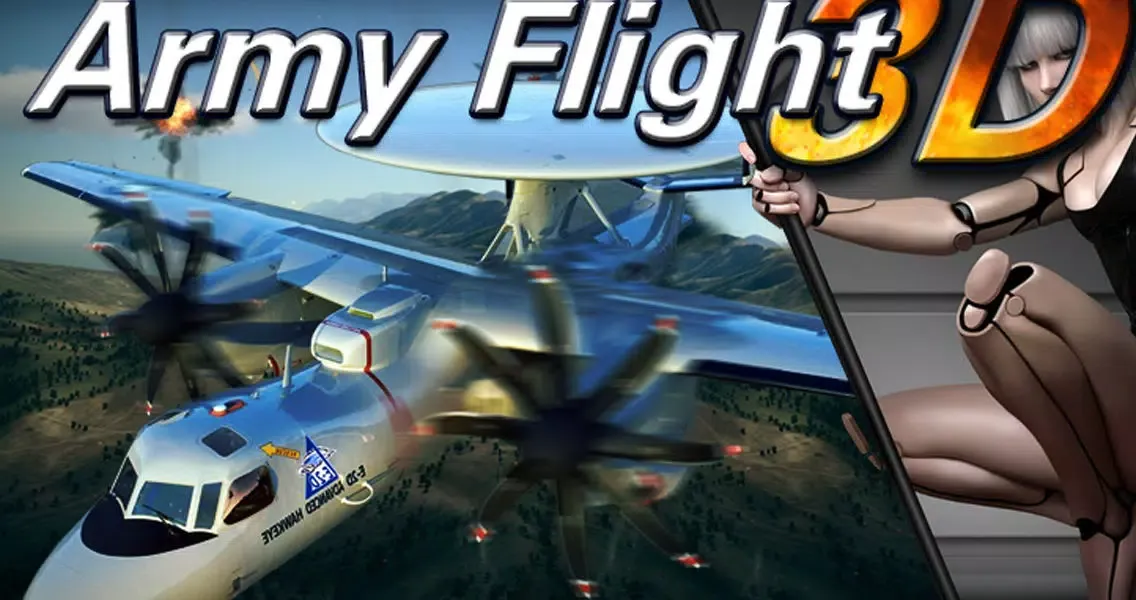 Tangkapan skrin 3D Army plane flight simulator