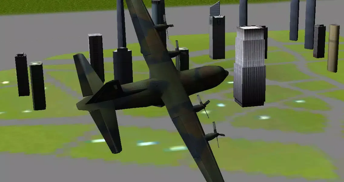 Tangkapan skrin 3D Army plane flight simulator