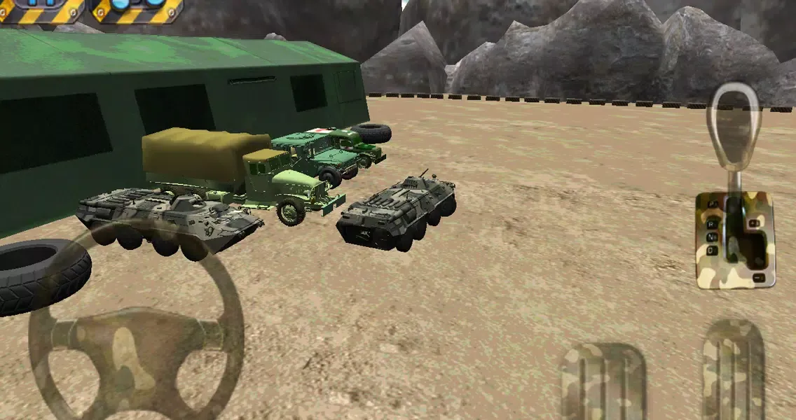 Capturas de tela do Army Parking 3D - Parking Game