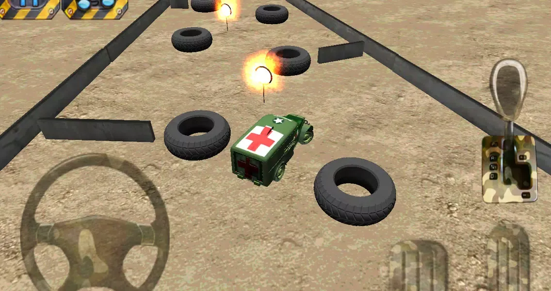 Capturas de tela do Army Parking 3D - Parking Game