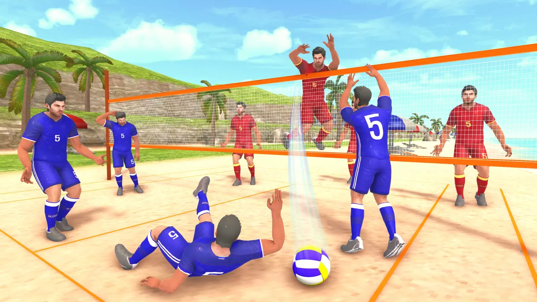 Volleyball 3D Offline Sim Game Screenshots