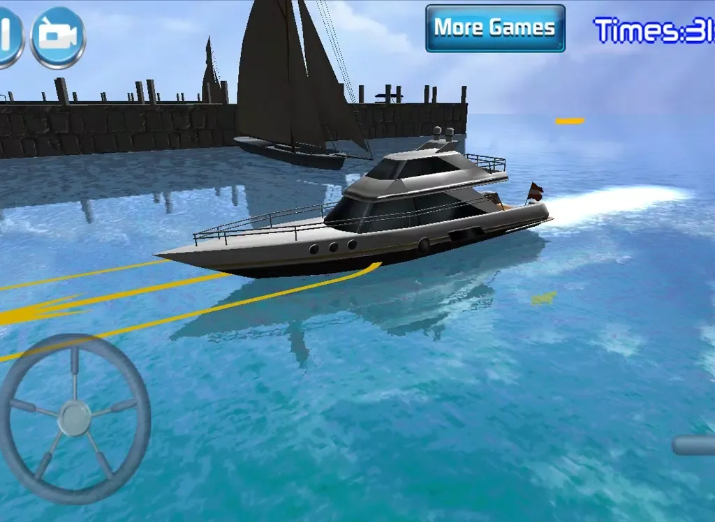 3D Boat Parking Racing Sim iPad  Screenshots