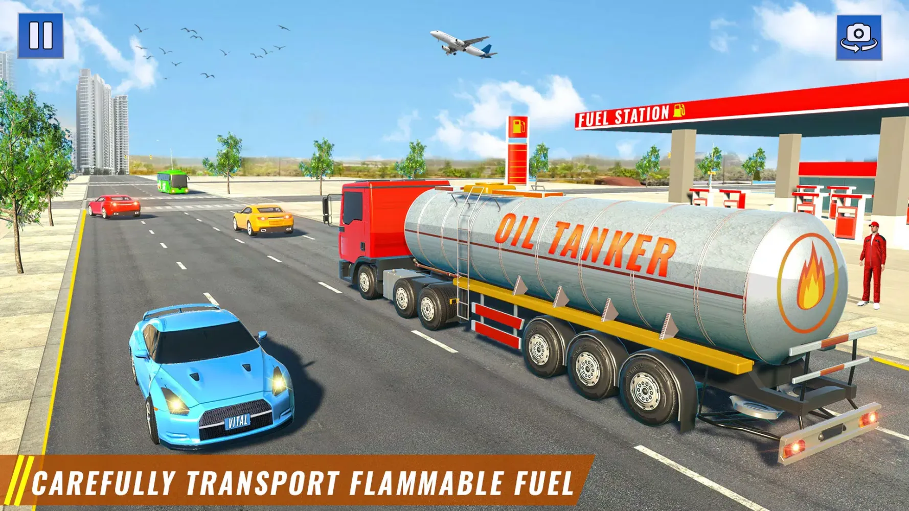 Tangkapan layar Heavy Oil Tanker Truck Games