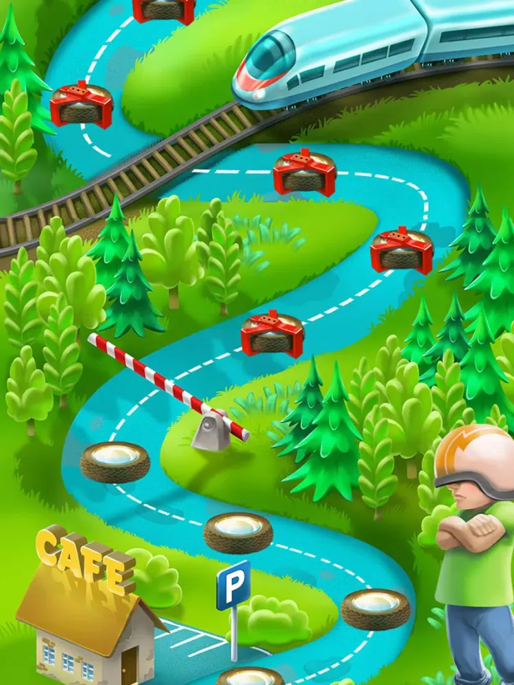 Cars Puzzle Adventure Travel iPad  Screenshots