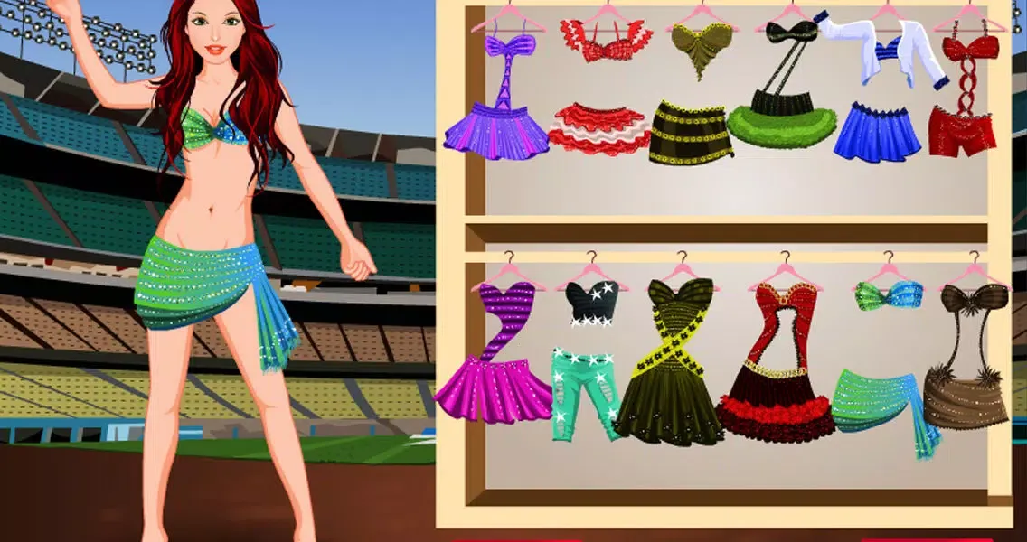 Cheerleader dressup سکرین شاٹس