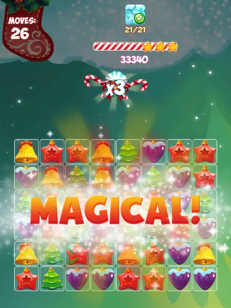 Ảnh chụp màn hình của Santa Christmas Match 3 Puzzle iPad 