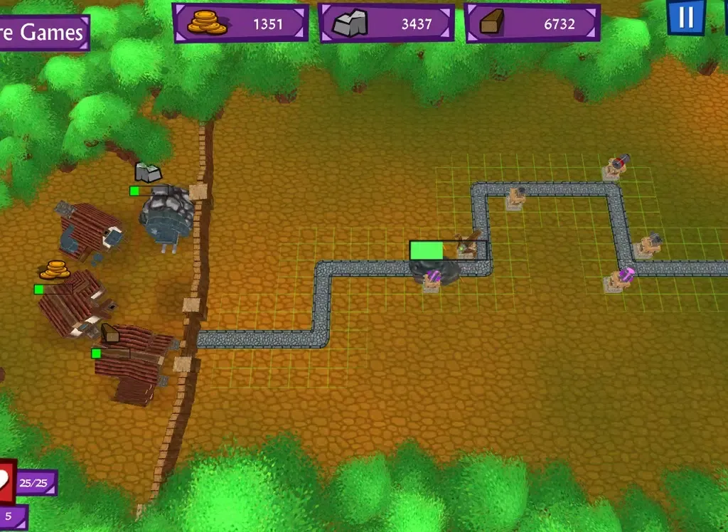 Zrzuty ekranu Castle Defender - Creature rush iPad 