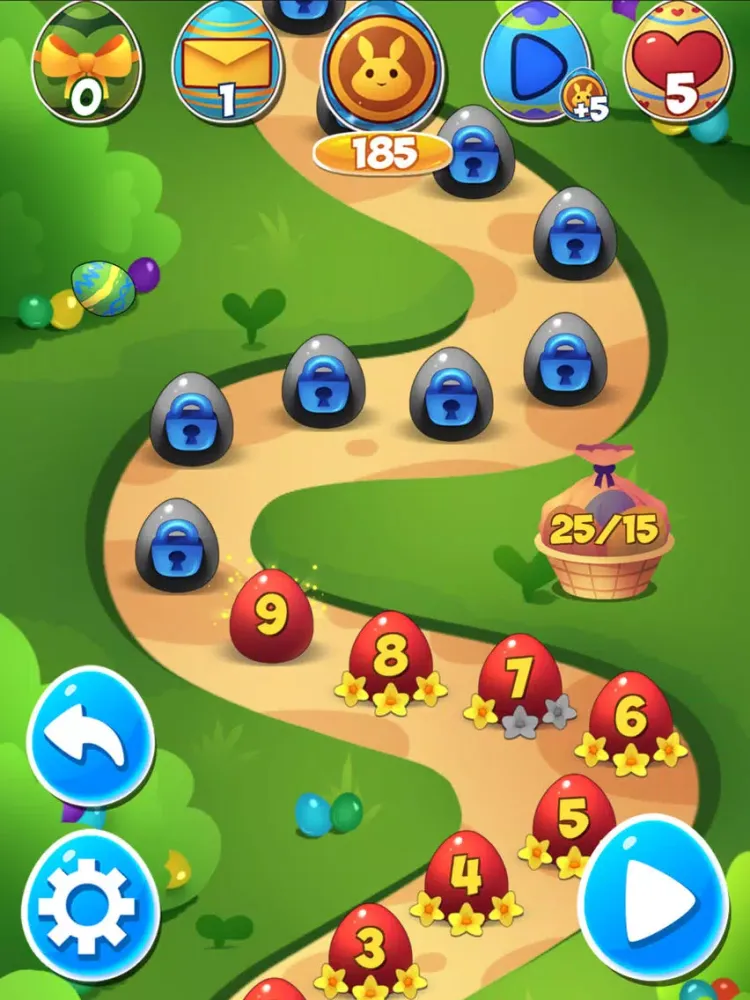Tangkapan skrin Easter Egg Games Surprise Eggs Match 3 Puzzle Game iPad 
