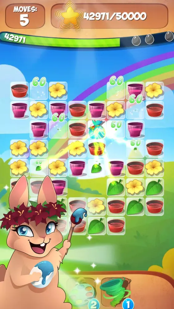 Tangkapan skrin Easter Egg Games Surprise Eggs Match 3 Puzzle Game