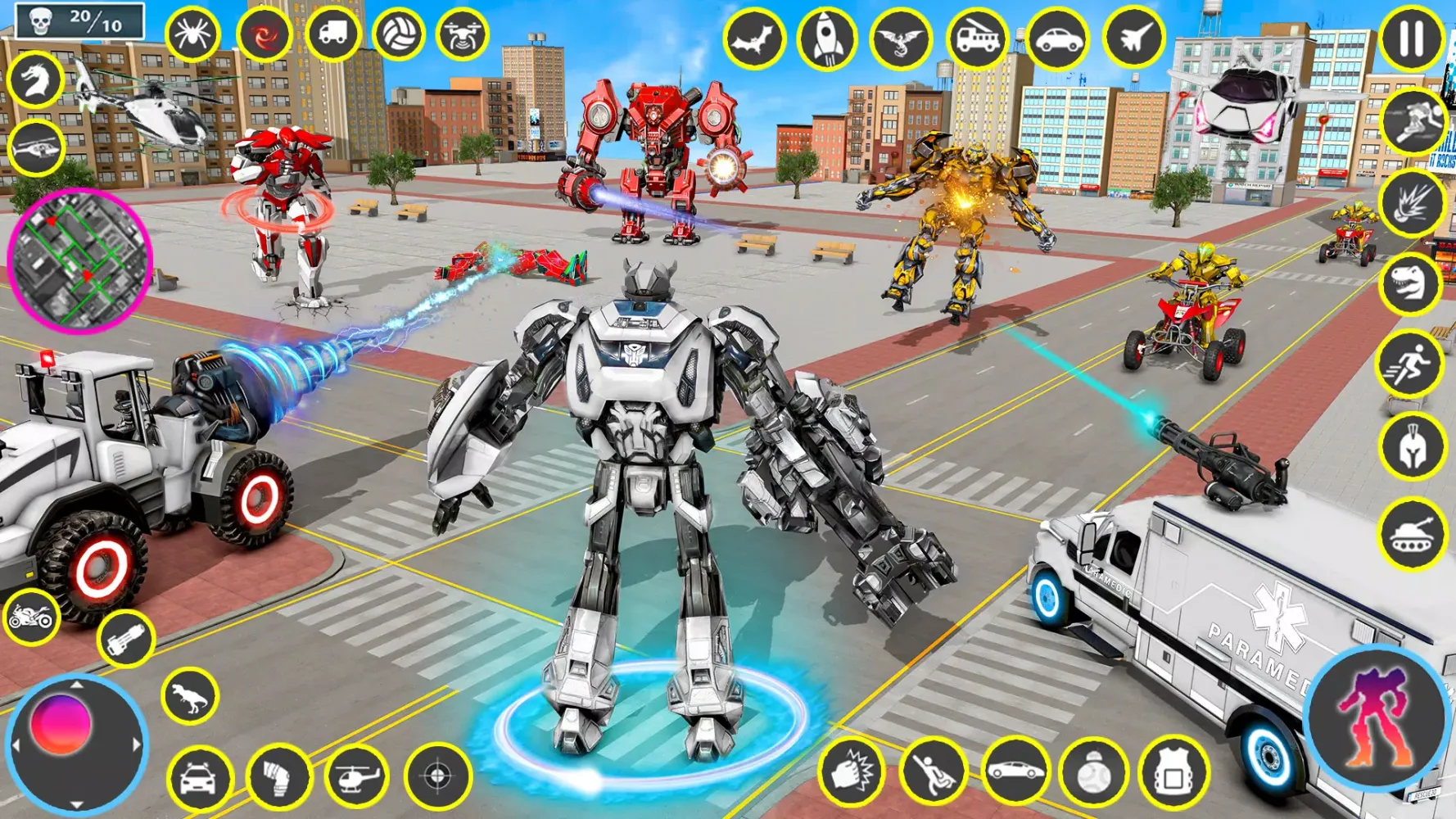 Ambulance Robot Transform Game Screenshots