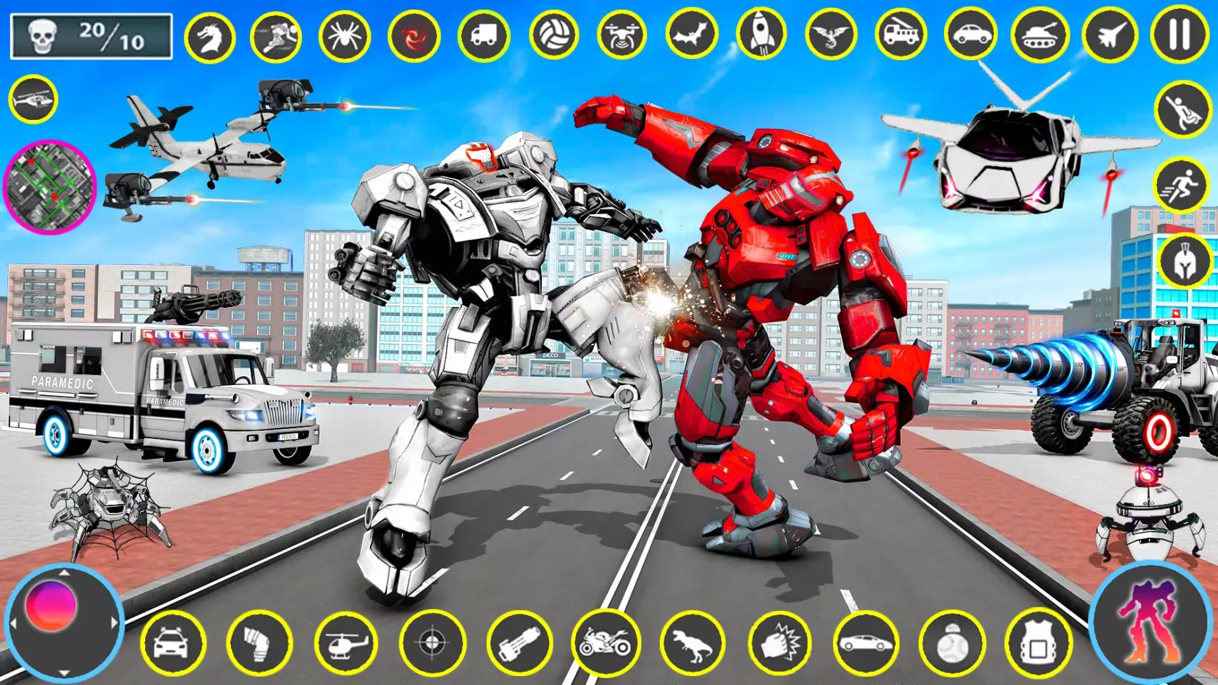 Ambulance Robot Transform Game Screenshots