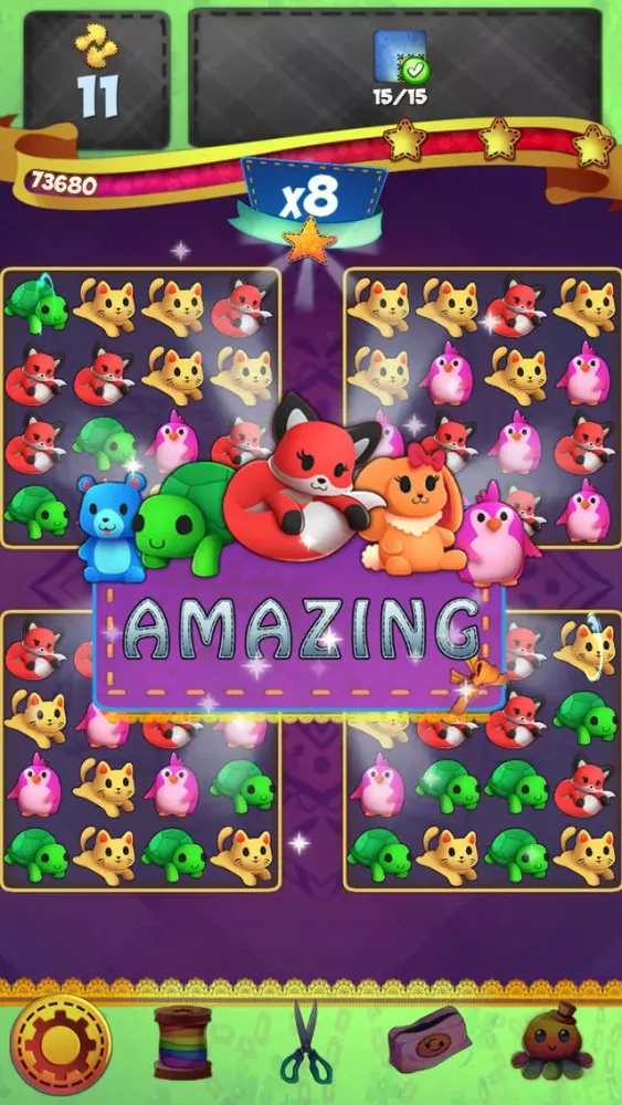 Fluffy Doll Friends: Match 3 Puzzle Games Ekran Görüntüleri