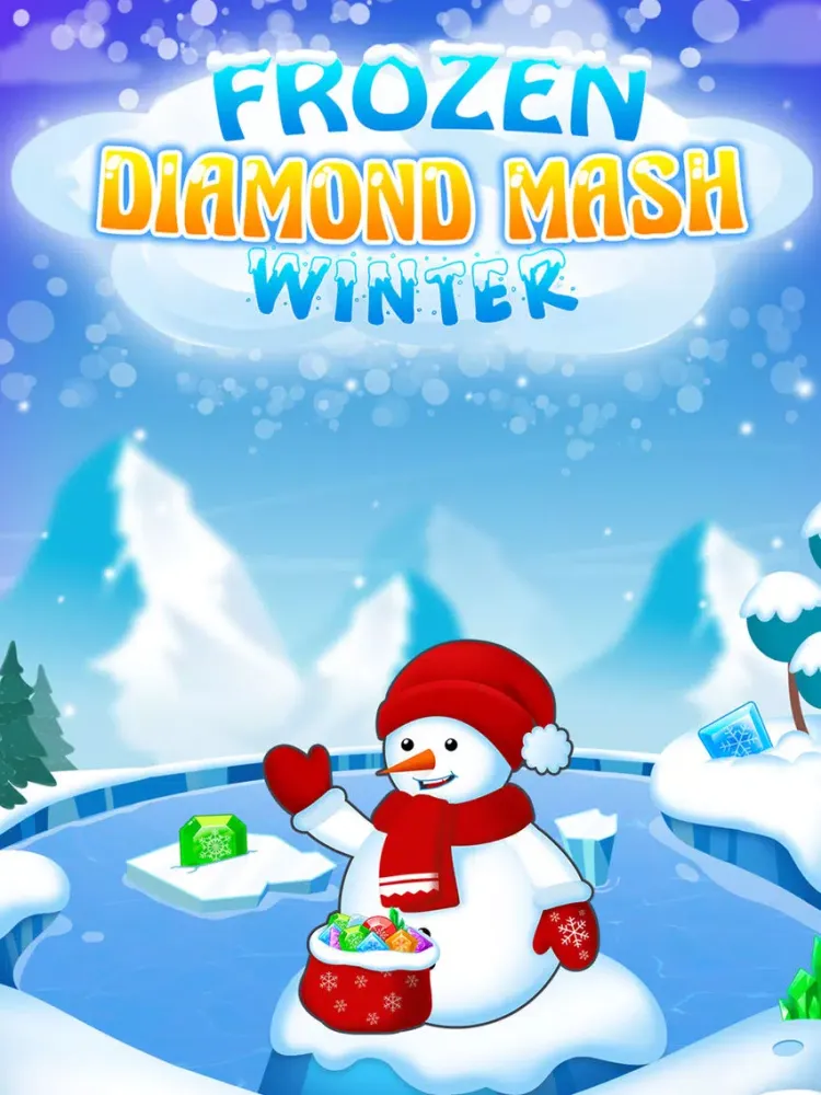 Captures d'écran de Frozen Diamond Mash: Winter Edition - Puzzle Game iPad 