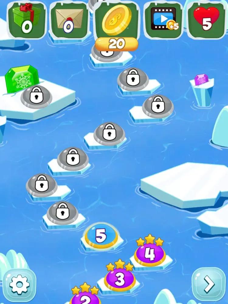 Captures d'écran de Frozen Diamond Mash: Winter Edition - Puzzle Game iPad 