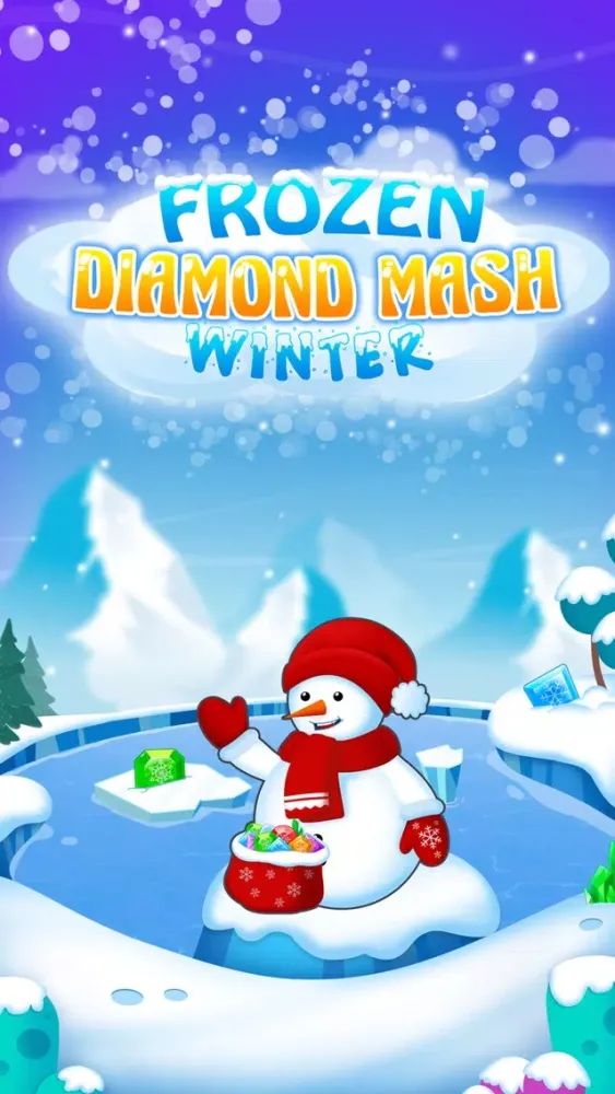 Captures d'écran de Frozen Diamond Mash: Winter Edition - Puzzle Game