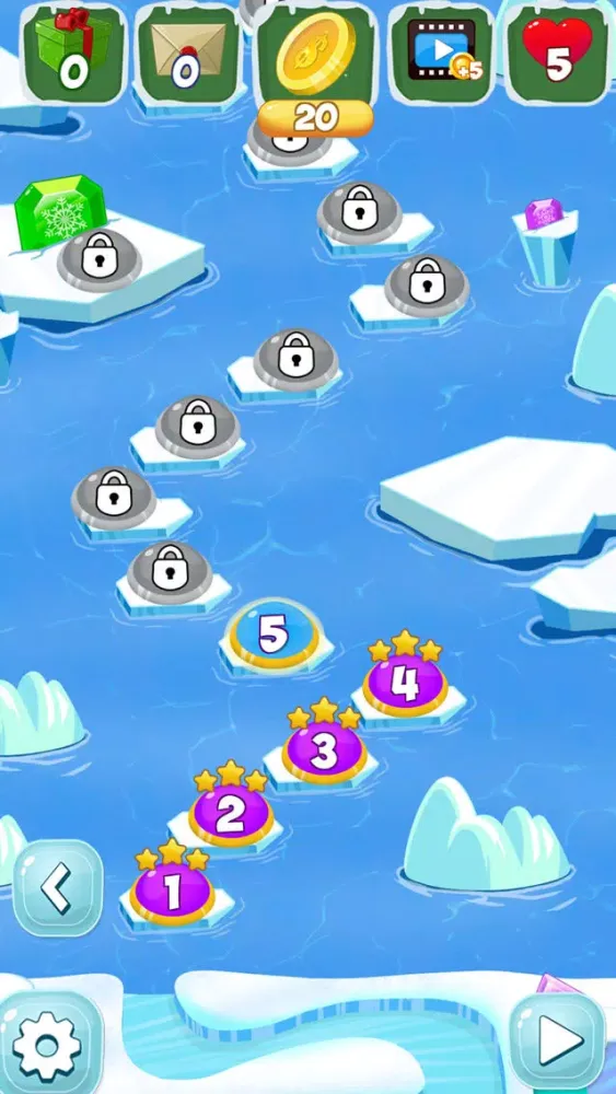 Captures d'écran de Frozen Diamond Mash: Winter Edition - Puzzle Game