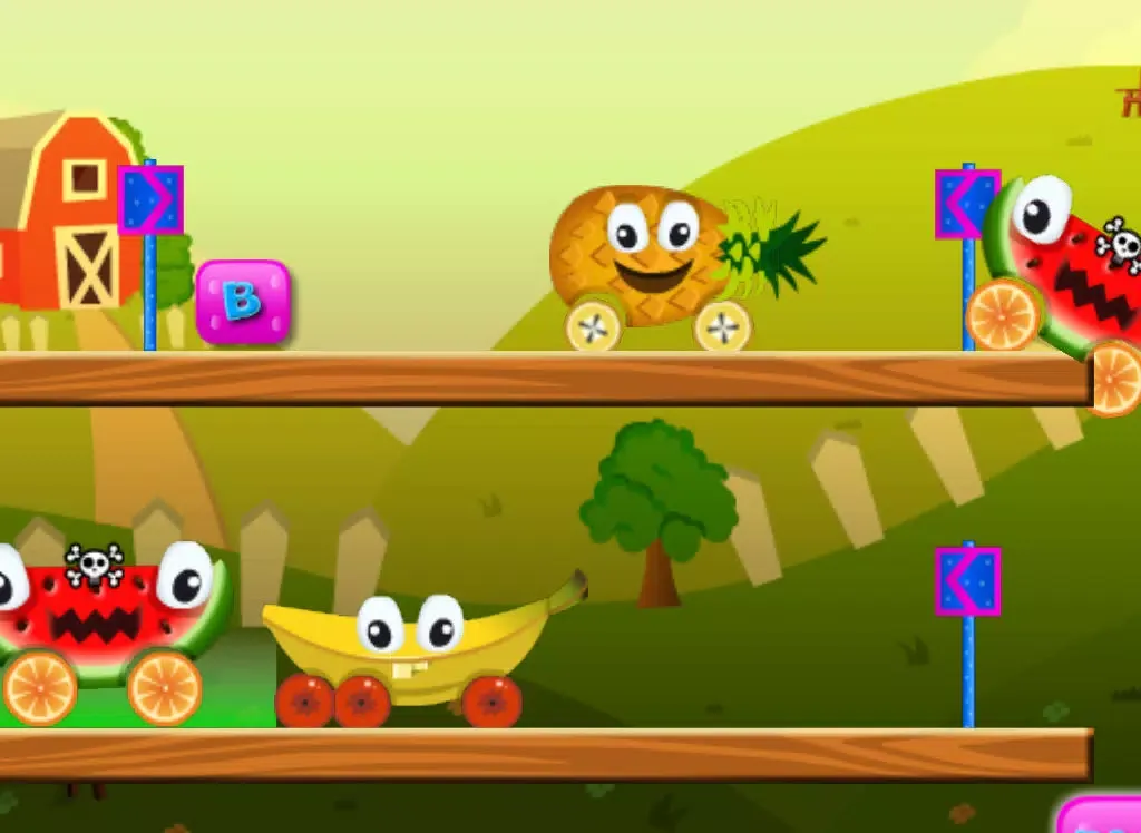 Ảnh chụp màn hình của Fruit Car Fight iPad 