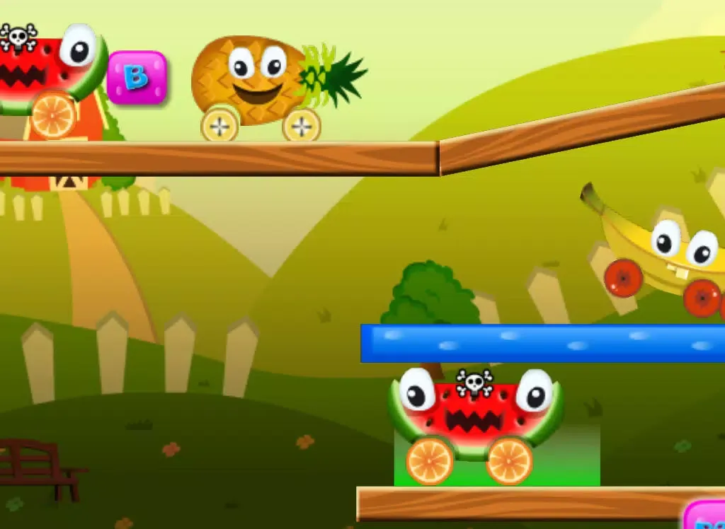 Ảnh chụp màn hình của Fruit Car Fight iPad 