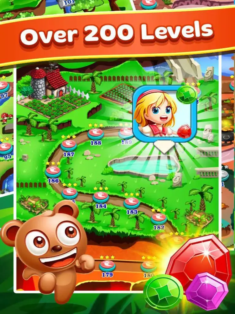 Captures d'écran de Amazing Jewel World Star Adventure 2 iPad 