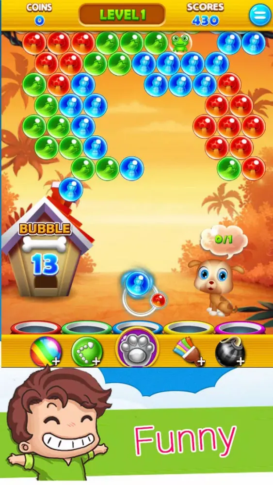 Crazy Animal Pop: Bubble Shooter स्क्रीनशॉट