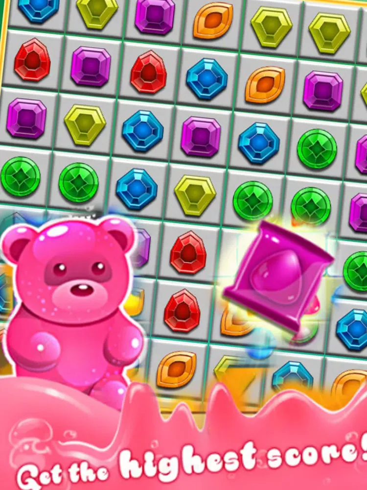 Tangkapan layar Connect 3 Candy Sweet iPad 