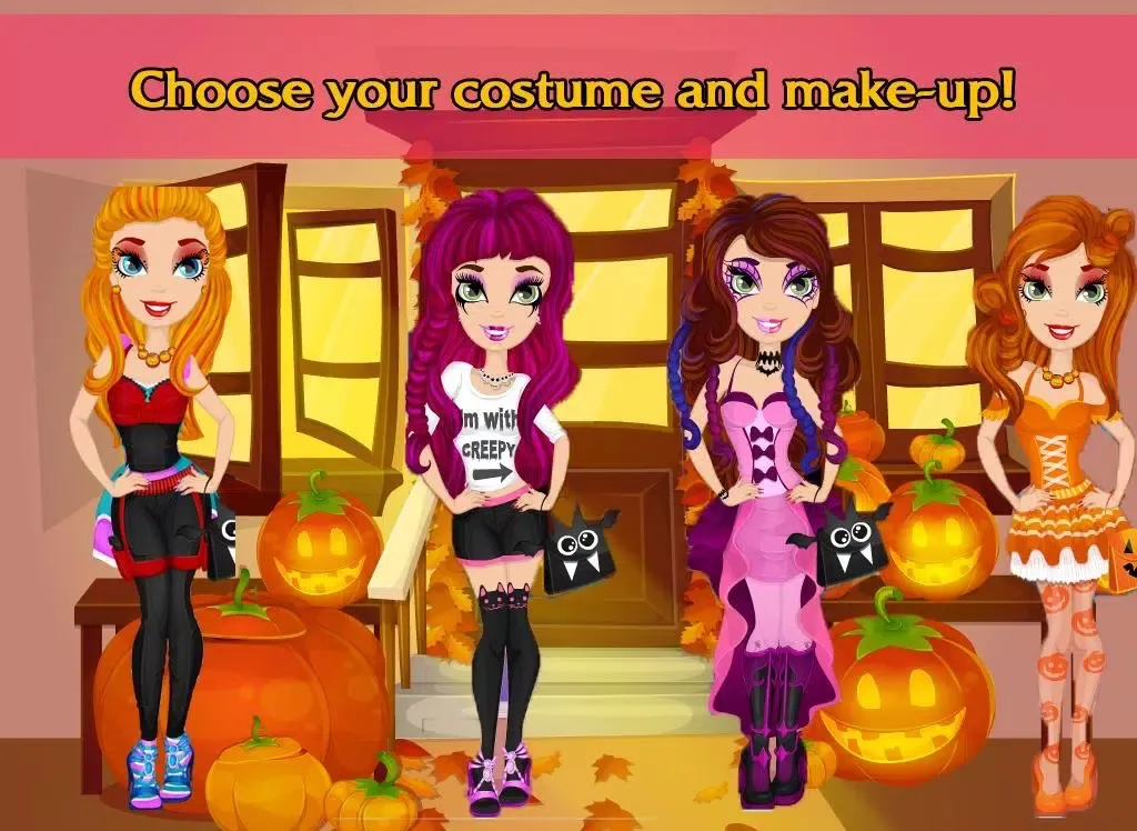 Halloween pumpkin spa salon iPad 应用截图