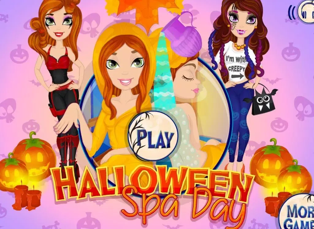 Halloween pumpkin spa salon iPad 应用截图