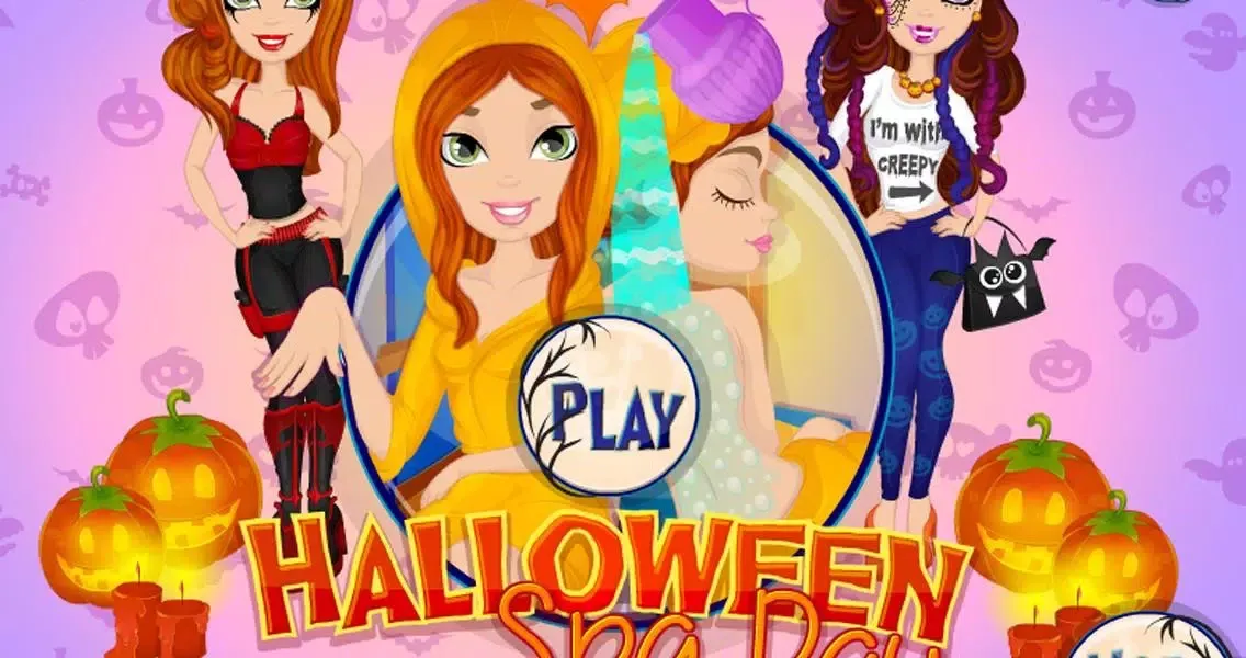 Halloween pumpkin spa salon应用截图