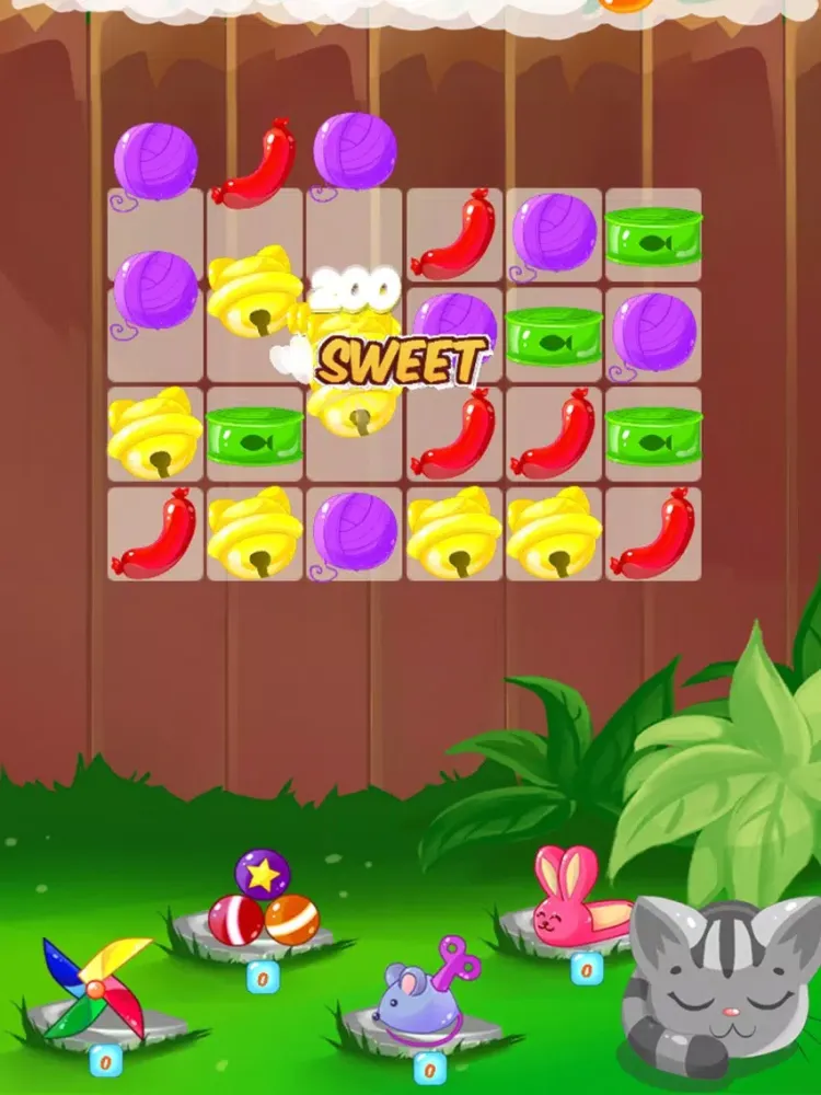 Captures d'écran de Kitty Cat Adventures: Match 3 iPad 
