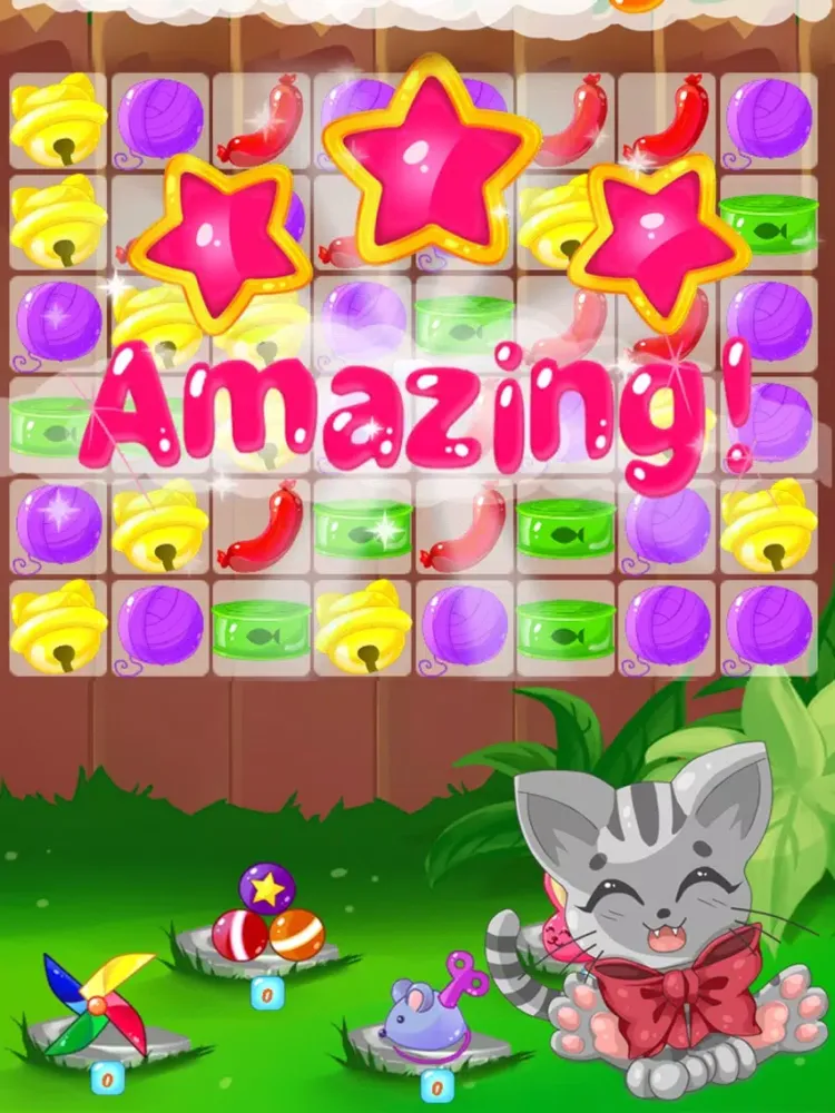 Captures d'écran de Kitty Cat Adventures: Match 3 iPad 