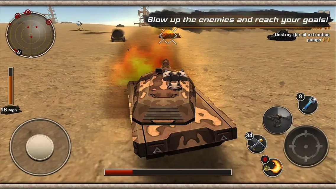 Ảnh chụp màn hình của Modern Tank Force: War Hero