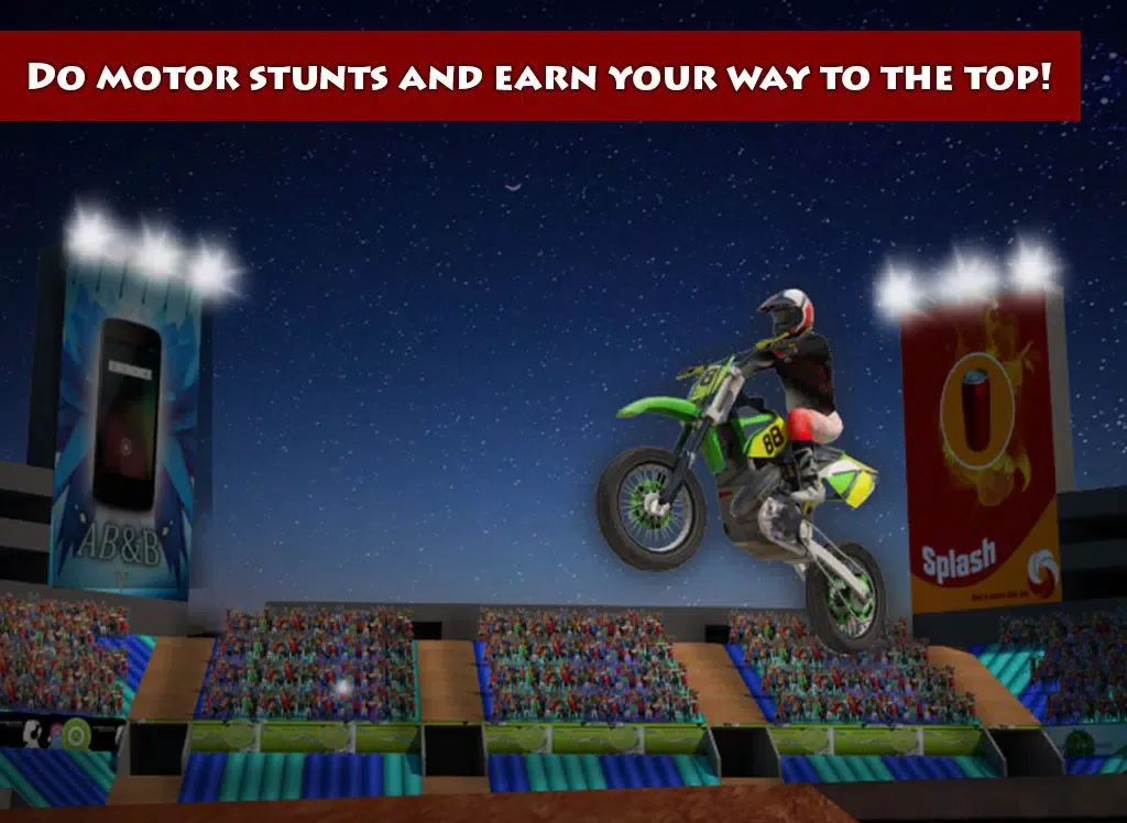 Capturas de pantalla de 3D Motor Bike Stunt Mania iPad 