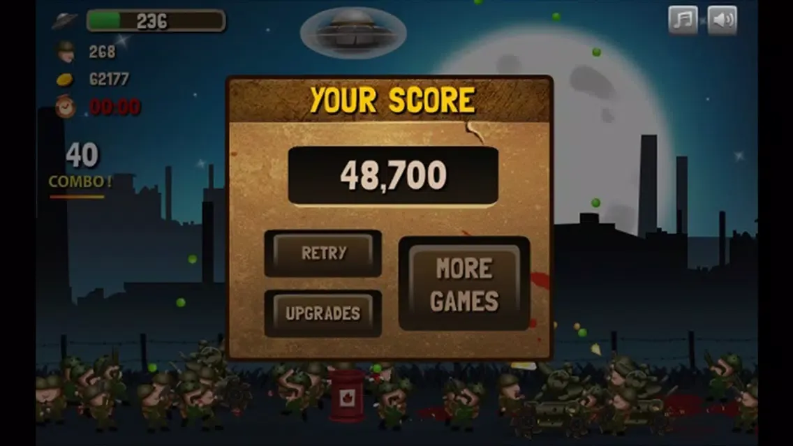 Capturas de tela do Outer Invasion