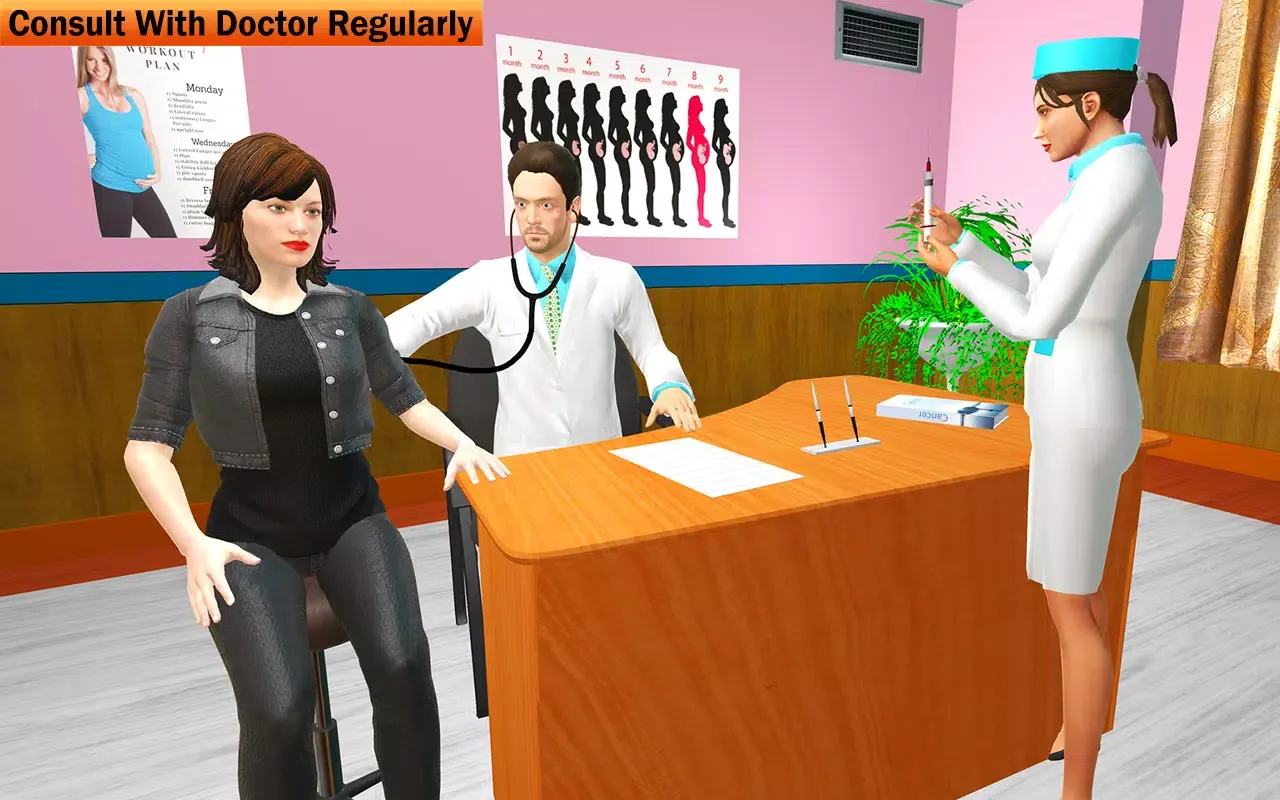 Tangkapan skrin Pregnant Mother Sim Games Life