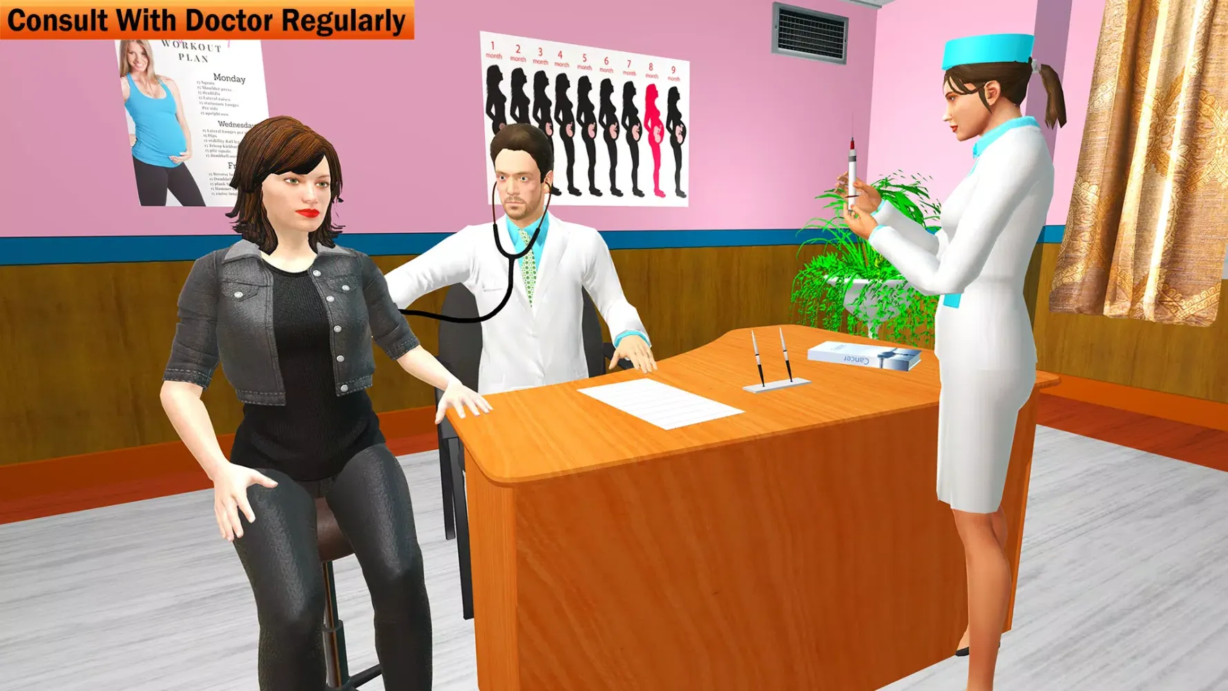 Tangkapan skrin Pregnant Mother Sim Games Life