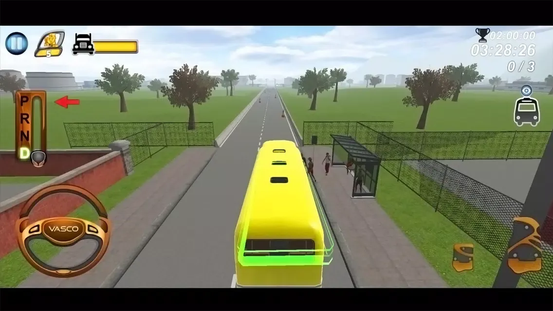 Ảnh chụp màn hình của Schoolbus Parking 3D Simulator