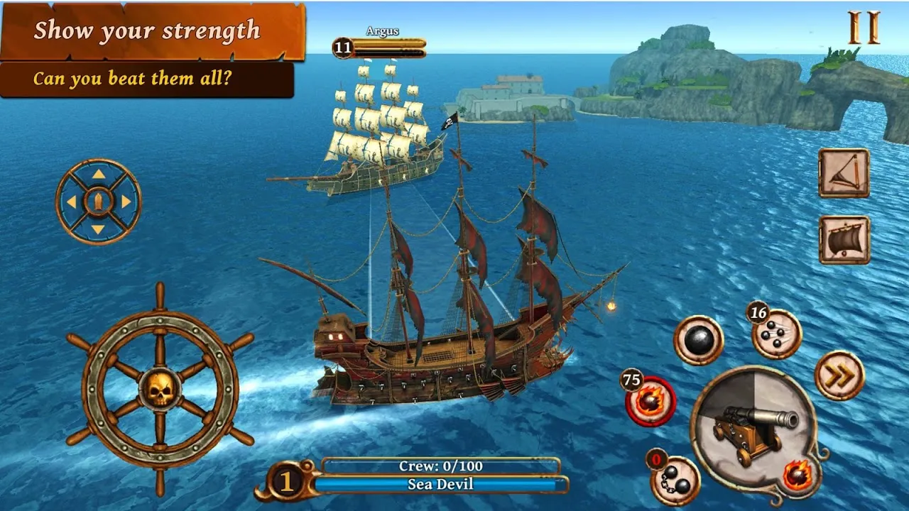 Tangkapan layar Ships of Battle: Age of Pirates