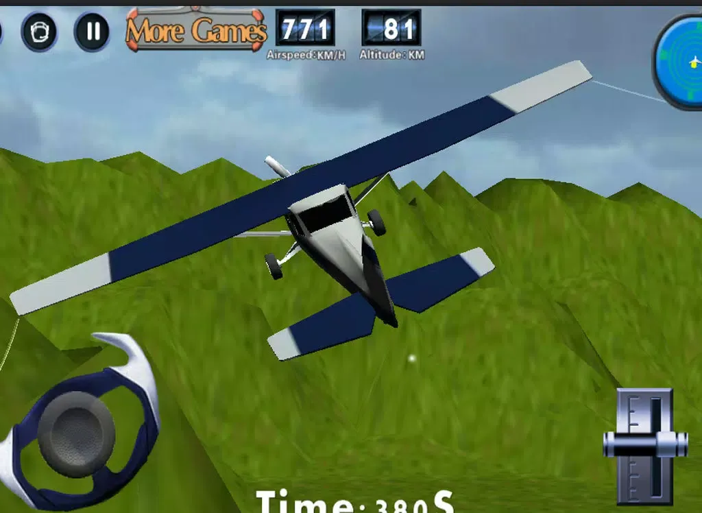 Capturas de tela do Cessna 3D flight simulator iPad 