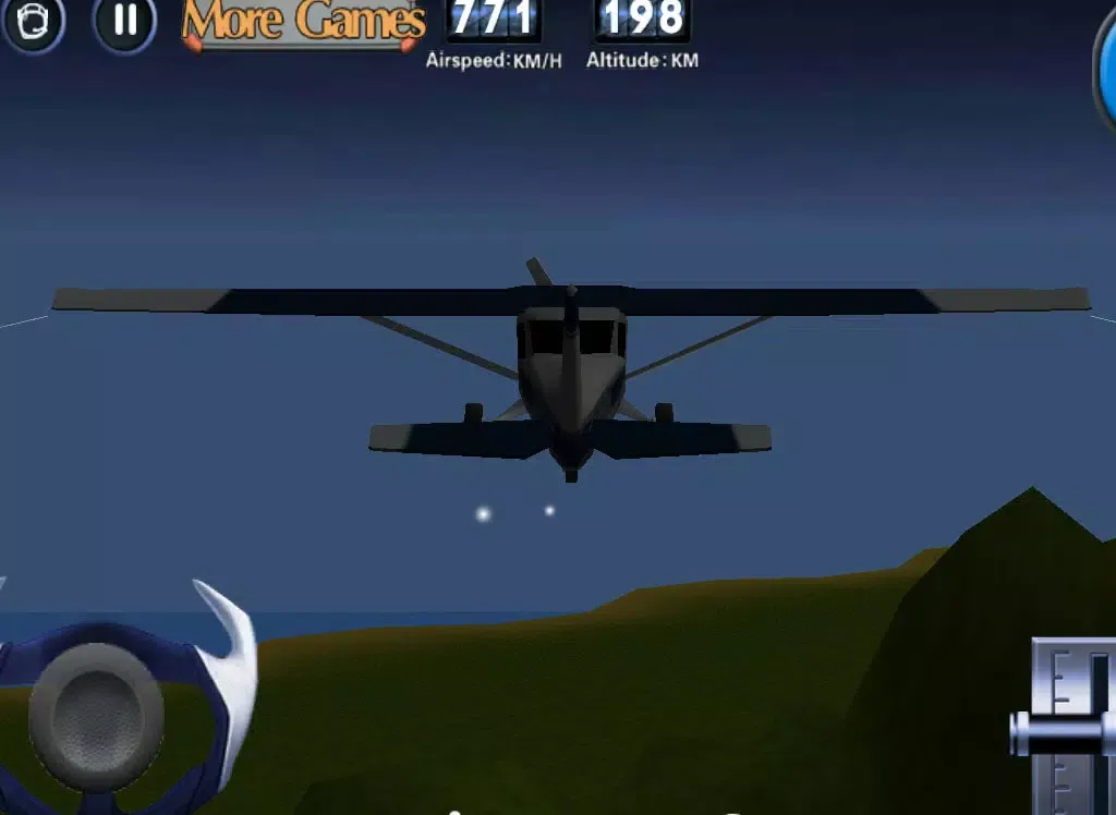 Capturas de tela do Cessna 3D flight simulator iPad 