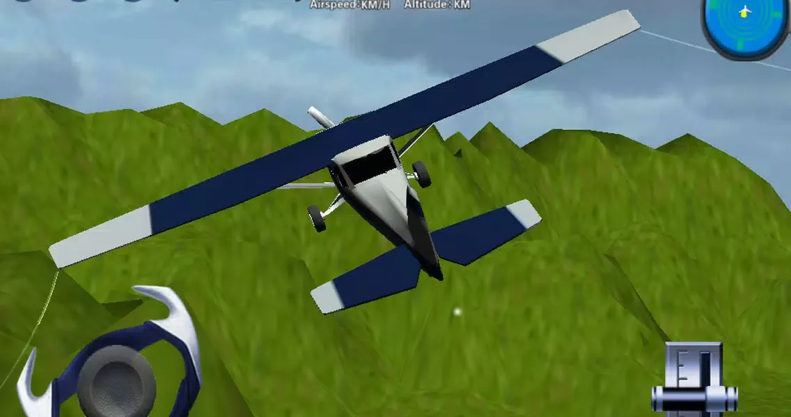 Capturas de tela do Cessna 3D flight simulator
