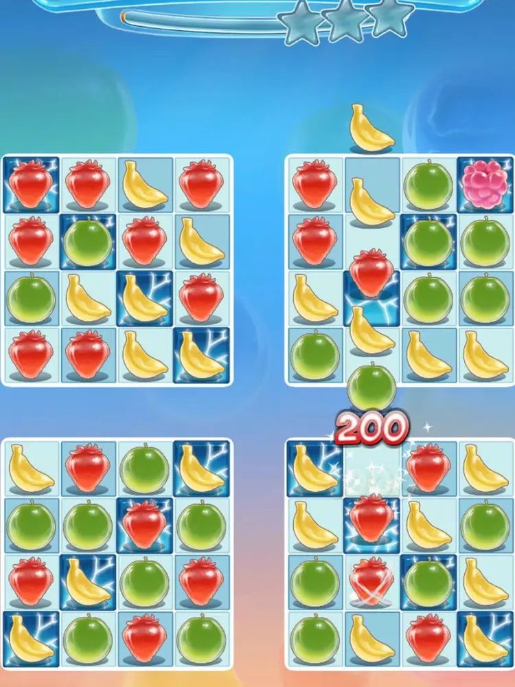 Capturas de tela do Super Icy Fruits Blast - Match 3 Puzzle Game iPad 